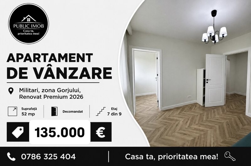 Militari, zona Gorjului, str Cernisoara, Renovat Premium 2026